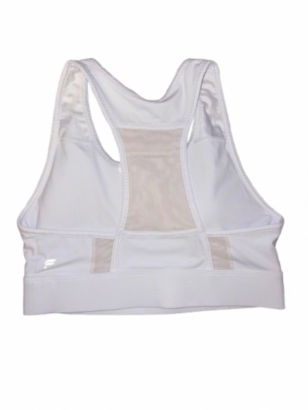 Fabletics White Racerback Sports Bra medium - Picture 2 of 4